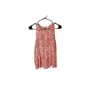 Old Navy Red Floral Paisley Sleeveless Blouse Women’s Medium Boho Casual